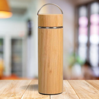 Steel Grip Bamboo Bottle